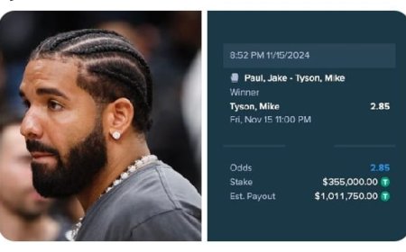 Drake Lost $355,000 Bet on Mike Tyson in Boxing Match Against Jake Paul