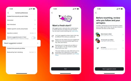 Instagram Launches Feature to Reset Content Recommendations for a Fresh Start
