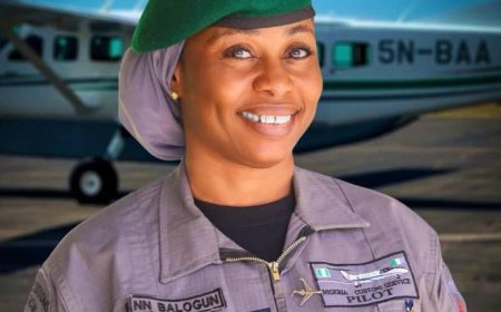 Olanike Nafisat Balogun Makes History as First Female Pilot in Nigeria Customs Service