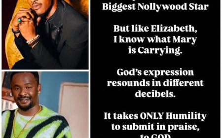 Actor Gideon Okeke officially bestowed the title of "Biggest Nollywood Star" upon his colleague Zubby Michael