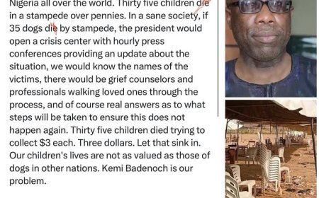 In light of the recent stampede in Ibadan, writer Ikhide Ikheloa has expressed strong criticism of the government's response