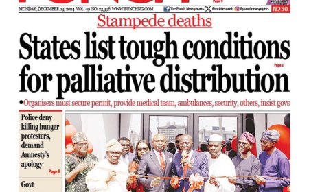 headlines For Monday, December 23rd, 2024 Newspapers