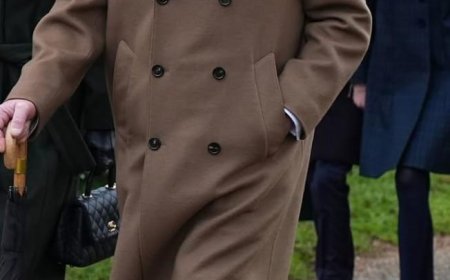 Royal Family Attends Christmas Day Service at Sandringham