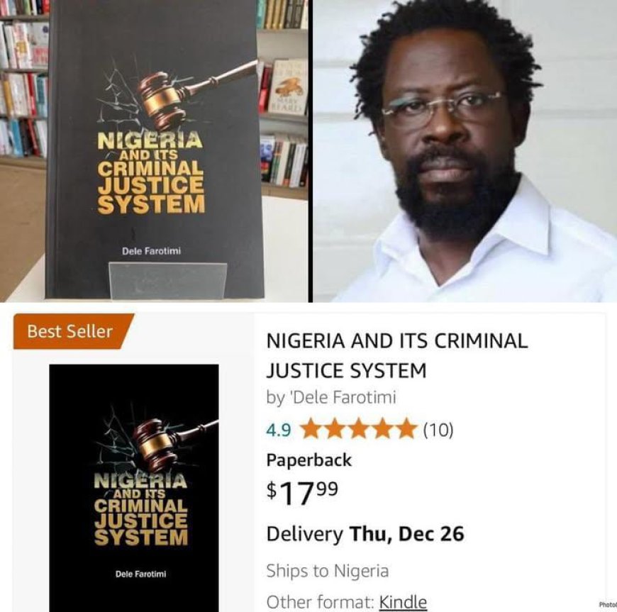 Farotimi's latest release has quickly ascended to the top of Amazon's best-seller list, captivating readers across Nigeria and beyond.