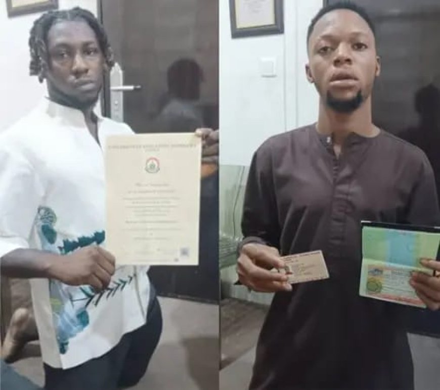 Two Suspected Fraudsters Arrested in Lagos for Forging Certificates and Online Scams