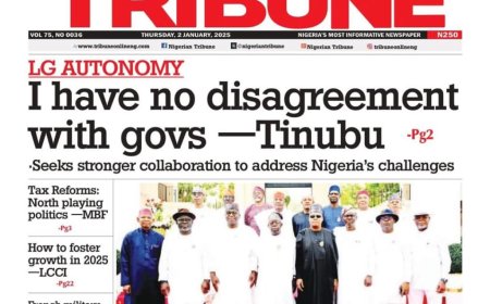 headlines For Thursday, January 2nd, 2025 Newspapers