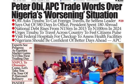 Asedeyhappen -   headlines For Friday, January 3rd, 2025 Newspapers.