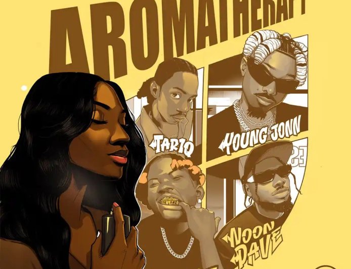 Listen and download the song "Aromatherapy" by Chocolate City featuring Young Jonn, TAR1Q, Noon Dave, and Major AJ in MP3 format, complete with lyrics below.