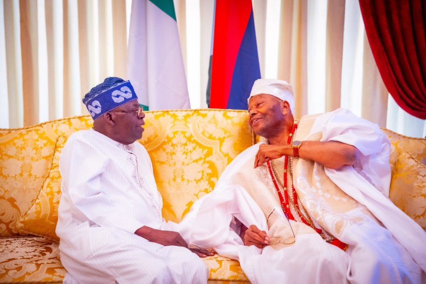 President Tinubu Hosts Awujale of Ijebuland in Lagos