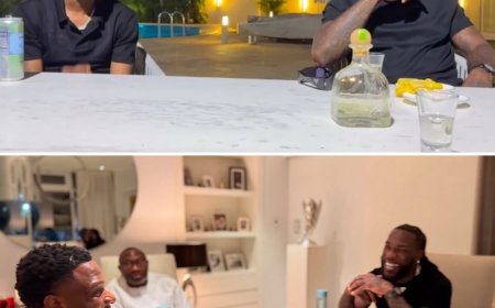 Wizkid & Burna Boy Visit Billionaire Femi Otedola – A Meeting of Wealth & Influence