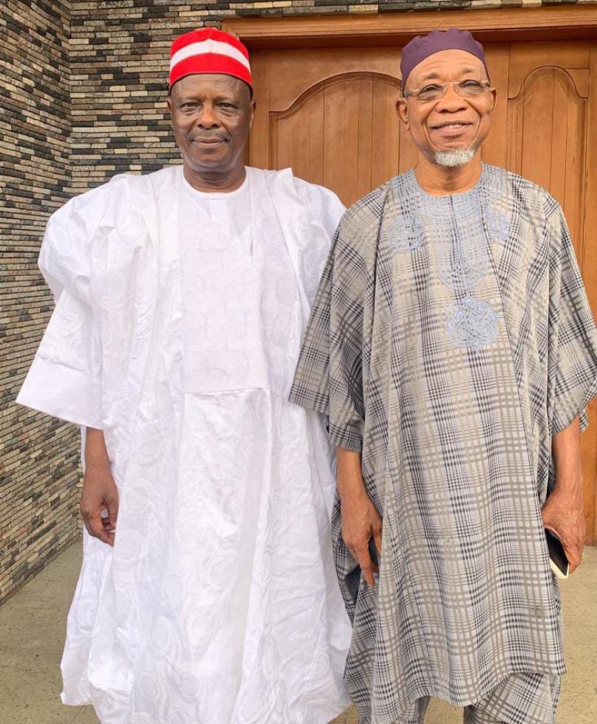 Former Governors Kwankwaso and Aregbesola Reconnect in Lagos