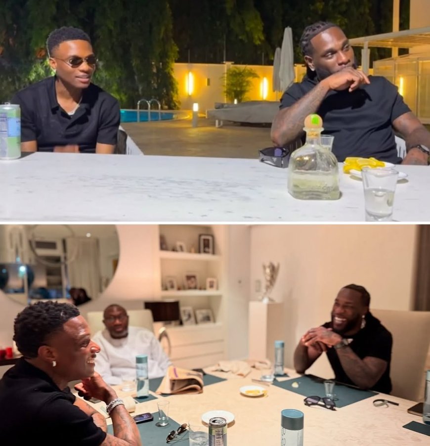 Wizkid & Burna Boy Visit Billionaire Femi Otedola – A Meeting of Wealth & Influence