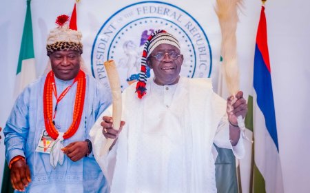 President Bola Ahmed Tinubu Awarded Traditional Title of "Otuekong" by Akwa Ibom Council of Traditional Rulers
