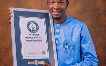 Yobe Photographer Saidu Abdulrahman Receives Guinness World Record Certificate