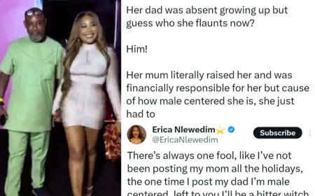 Erica Nlewedim Claps Back After Being Criticised for Flaunting Her Father at Movie Premiere