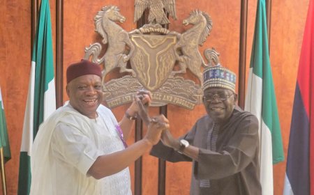 Senator Orji Uzor Kalu Visits President Tinubu at the Villa
