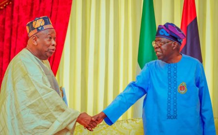 Ganduje Dismisses Opposition Efforts, Confident in Tinubu’s 2027 Re-election