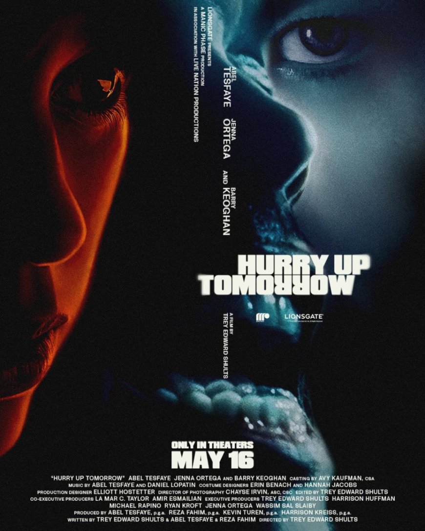 Lionsgate Unveils Poster for ‘Hurry Up Tomorrow,’ Starring The Weeknd, Jenna Ortega, and Barry Keoghan