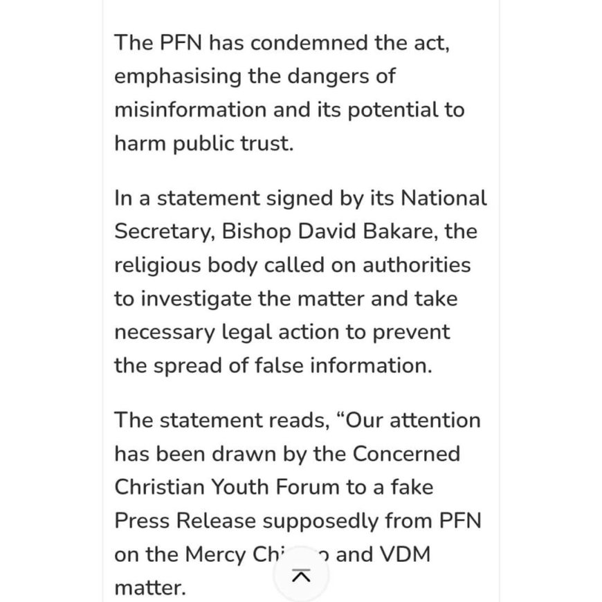 PFN Accuses VeryDarkMan of Spreading False Statements in Its Name