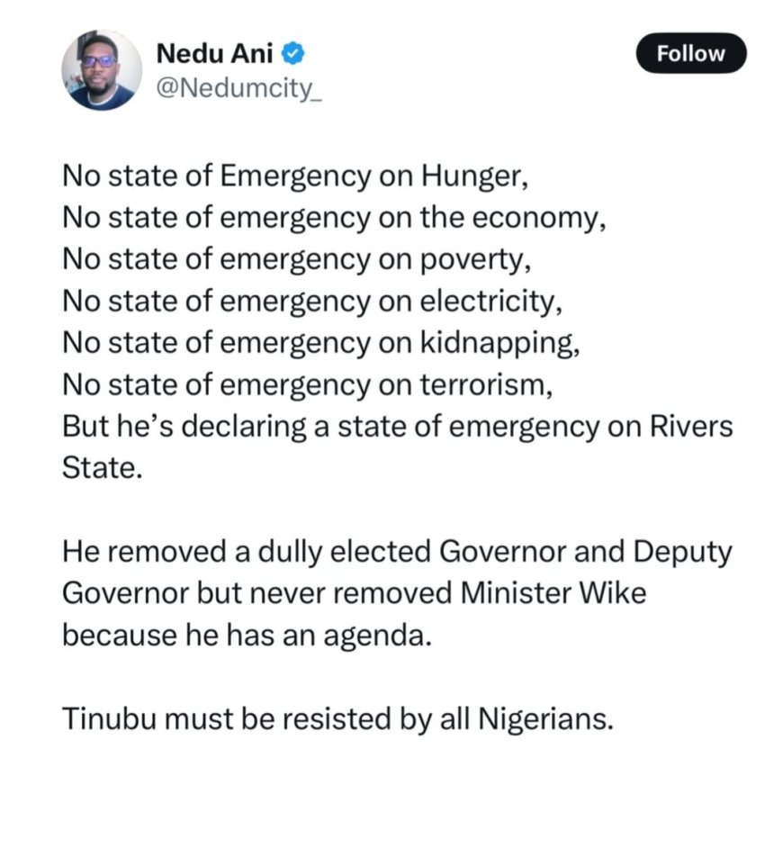 Falz, Sowore, and Others Condemn Tinubu’s State of Emergency in Rivers, Call It Unconstitutional