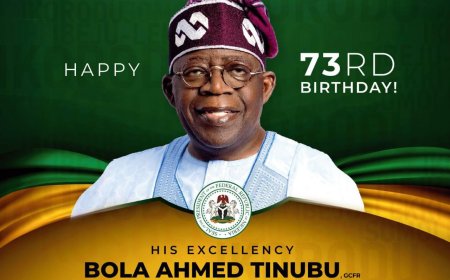 Tinubu Reflects on Tough Journey to Presidency, Thanks Nigerians on 73rd Birthday