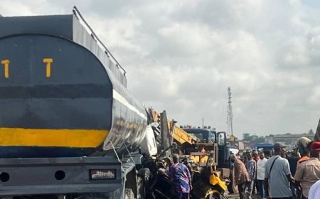 Six Dead in Fatal Collision Involving Gas Truck, Bus, and Tanker on Lagos-Ibadan Expressway