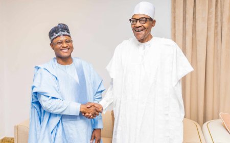 Former President Buhari Reflects on Legacy and Leadership at Visit by APC Governor