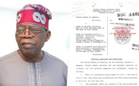 Court Orders Public Disclosure of Tinubu's $460,000 Forfeiture Records Tied to Money Laundering