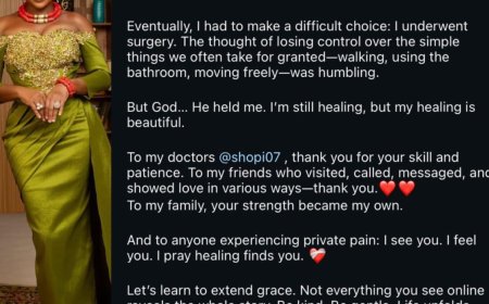 Actress Omowunmi Dada Shares Emotional Experience with a Health Challenge