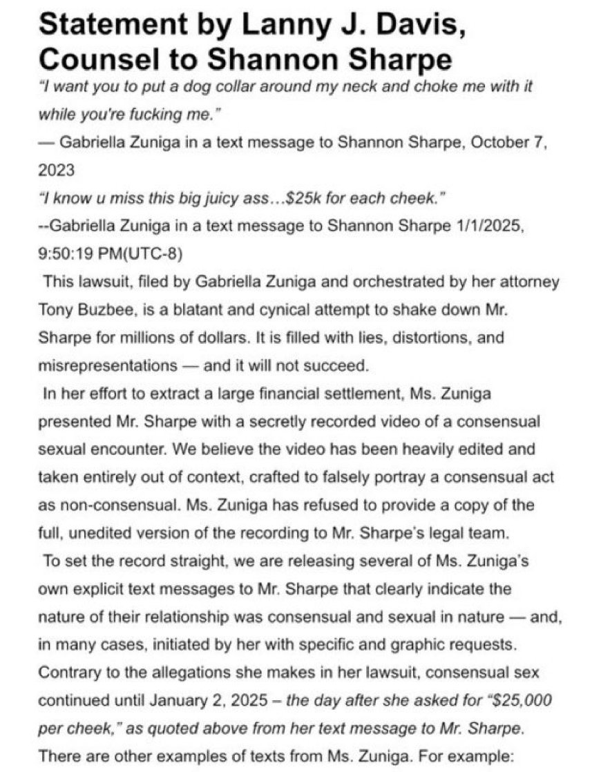 Shannon Sharpe Denies Sexual Assault Allegations, Calls It a “Shakedown” Attempt