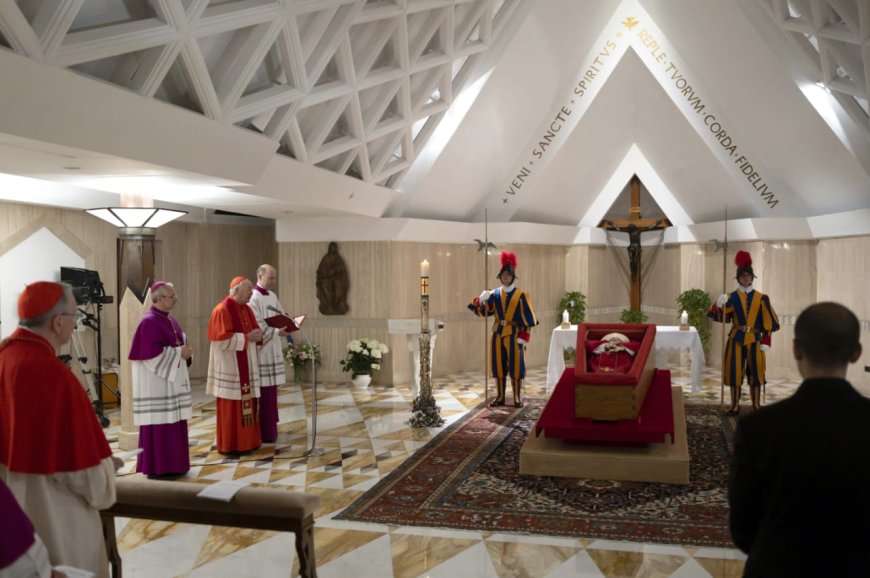 Vatican Releases First Images of Pope Francis in Casket