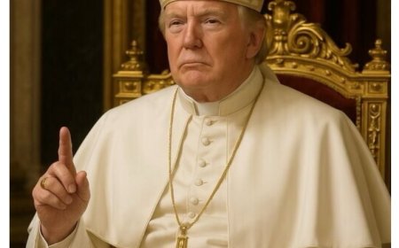 Trump Under Fire for Posting AI Image of Himself as Pope After Death of Pope Francis