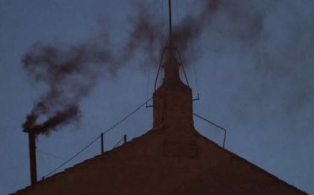 Black Smoke Signals Inconclusive First Vote in Vatican Conclave