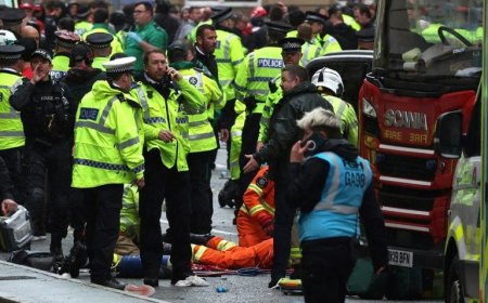 Car runs into Liverpool Fans Celebrating Title