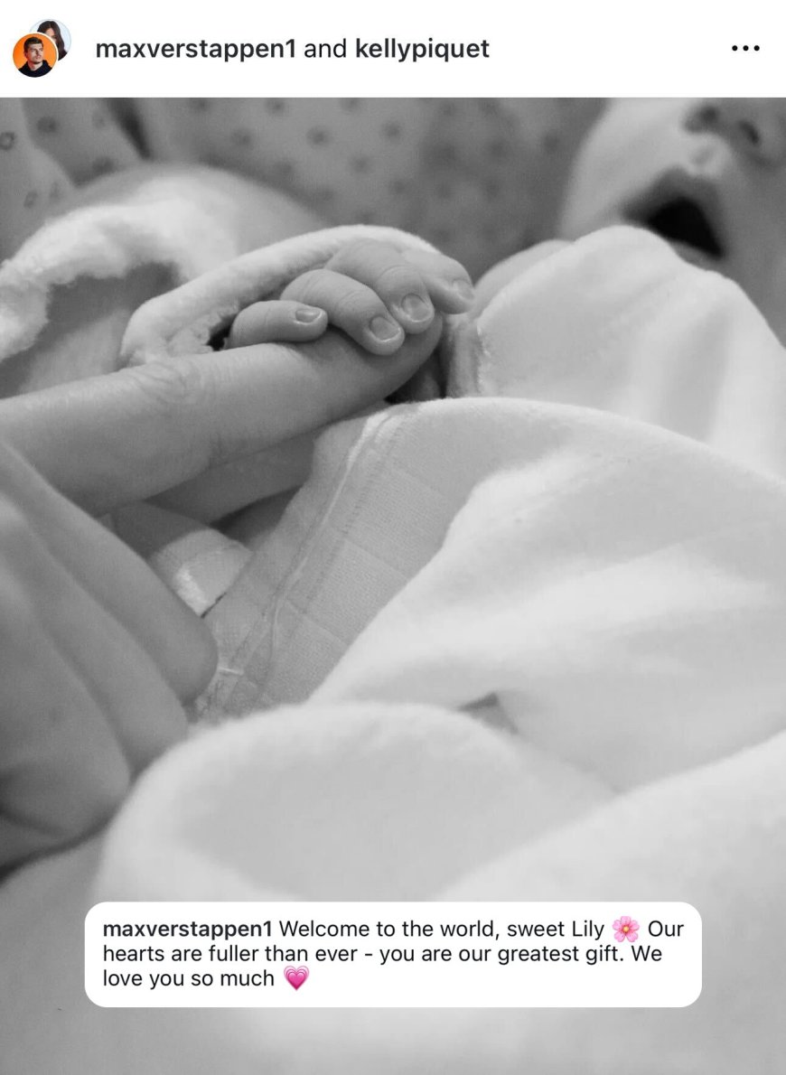 Max Verstappen and Kelly Piquet Welcome First Child Together
