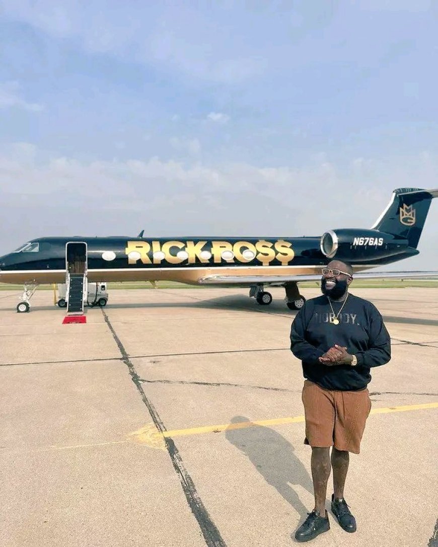 Rick Ross Shows Off $35 Million Private Jet, Aiming to Triple His Wealth