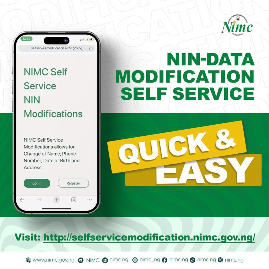 NIMC Increases Fees for NIN Data Modifications and Premium Service