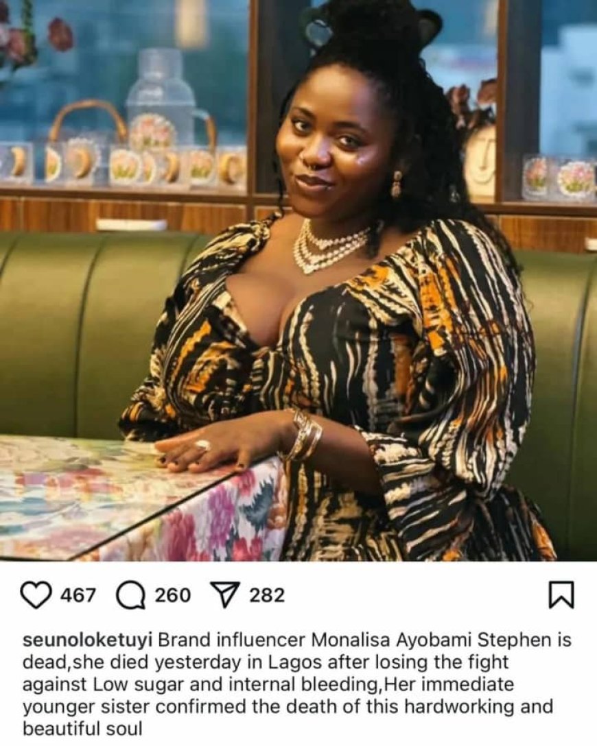 Body Positivity Advocate Monalisa Stephen Dies