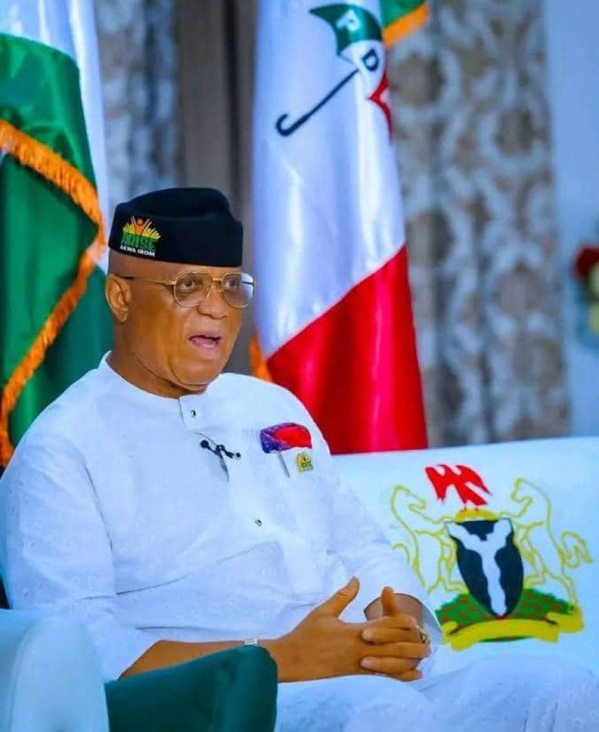 Akwa Ibom Governor Umo Eno Tells Commissioners: Defect with Me or Resig