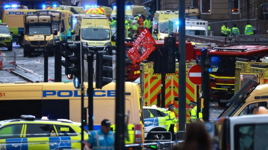Car runs into Liverpool Fans Celebrating Title