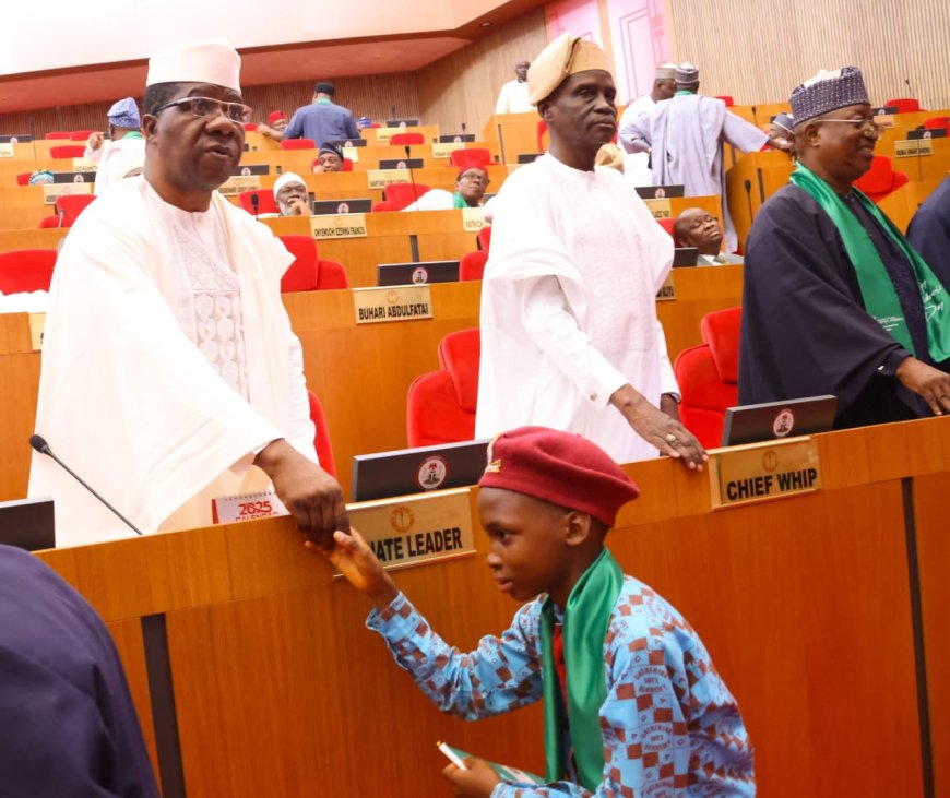 Senate Welcomes Students to Chamber during Celebration of International Children's Day