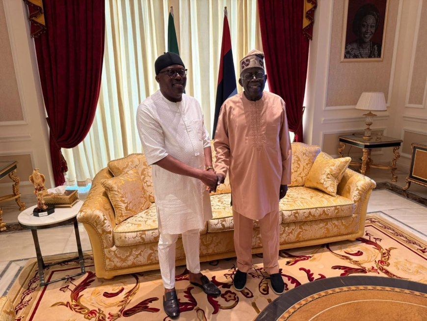 Suspended Rivers Governor Sim Fubara Meets President Tinubu in Lagos