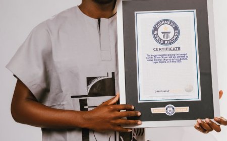 Joshua Olusanya Sets Guinness Record for Longest Trumpet Marathon