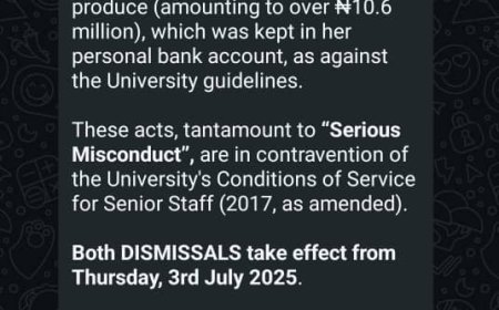 LASU Sacks Dean Abanikanda