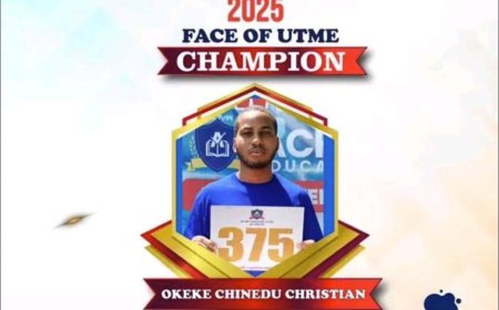 Okeke Chinedu Tops 2025 JAMB with 375, But Faces Scrutiny Over Dual Admission