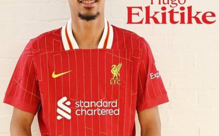 It’s official : Hugo Ekitike has landed at Liverpool and has been warmly welcomed by the club as their latest signing.