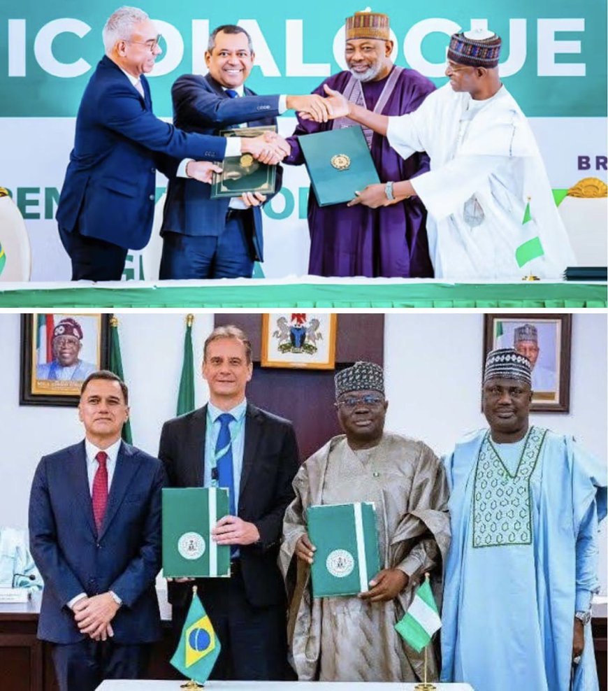 Nigeria and Brazil Sign $1 Billion Partnership to Strengthen Agriculture, Energy, and Defence