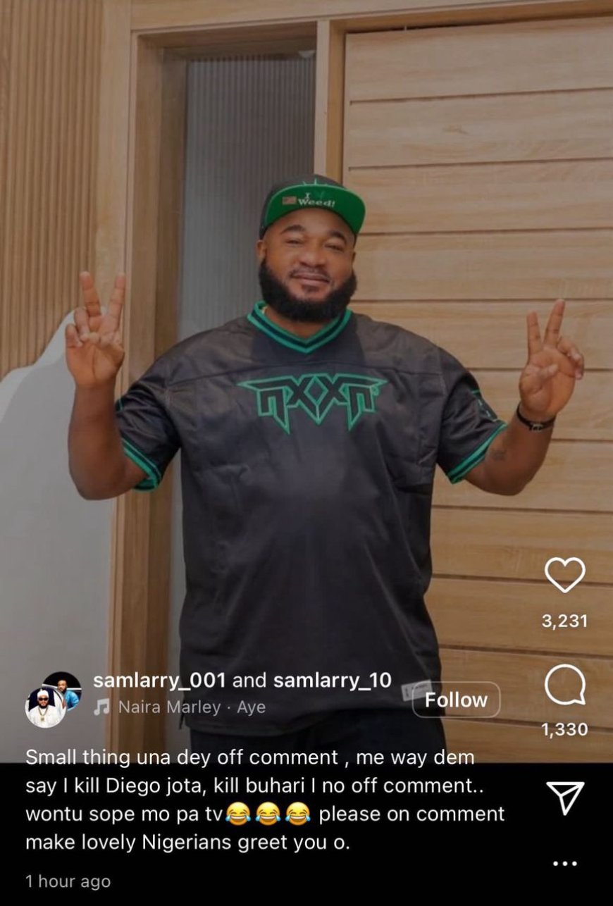 Sam Larry say make Una on comments ah