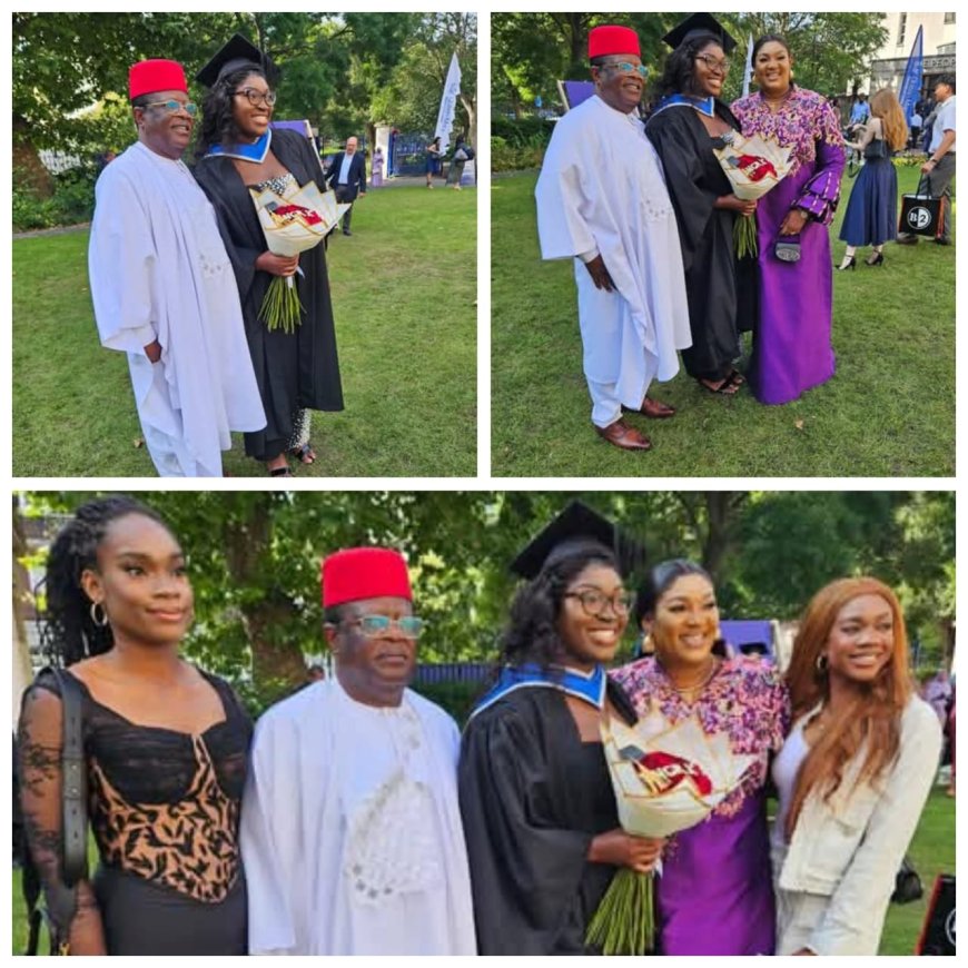 Works Minister David Umahi Celebrates Daughter’s First Class Graduation in the UK