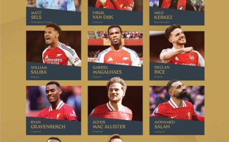 PFA Unveils Premier League Team of the Year